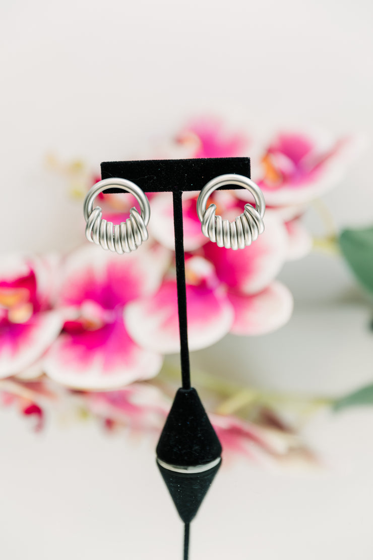 Escape from Paris: Door Knocker Earrings (Silver)