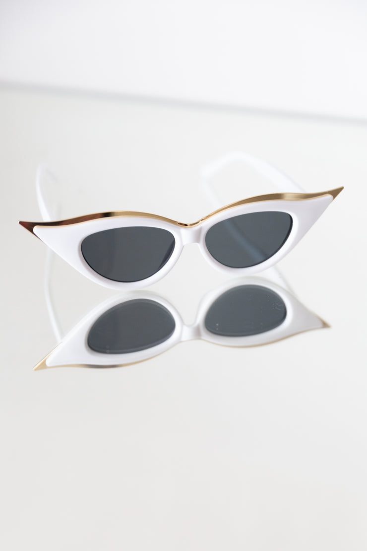 Meow Sunglasses (White)
