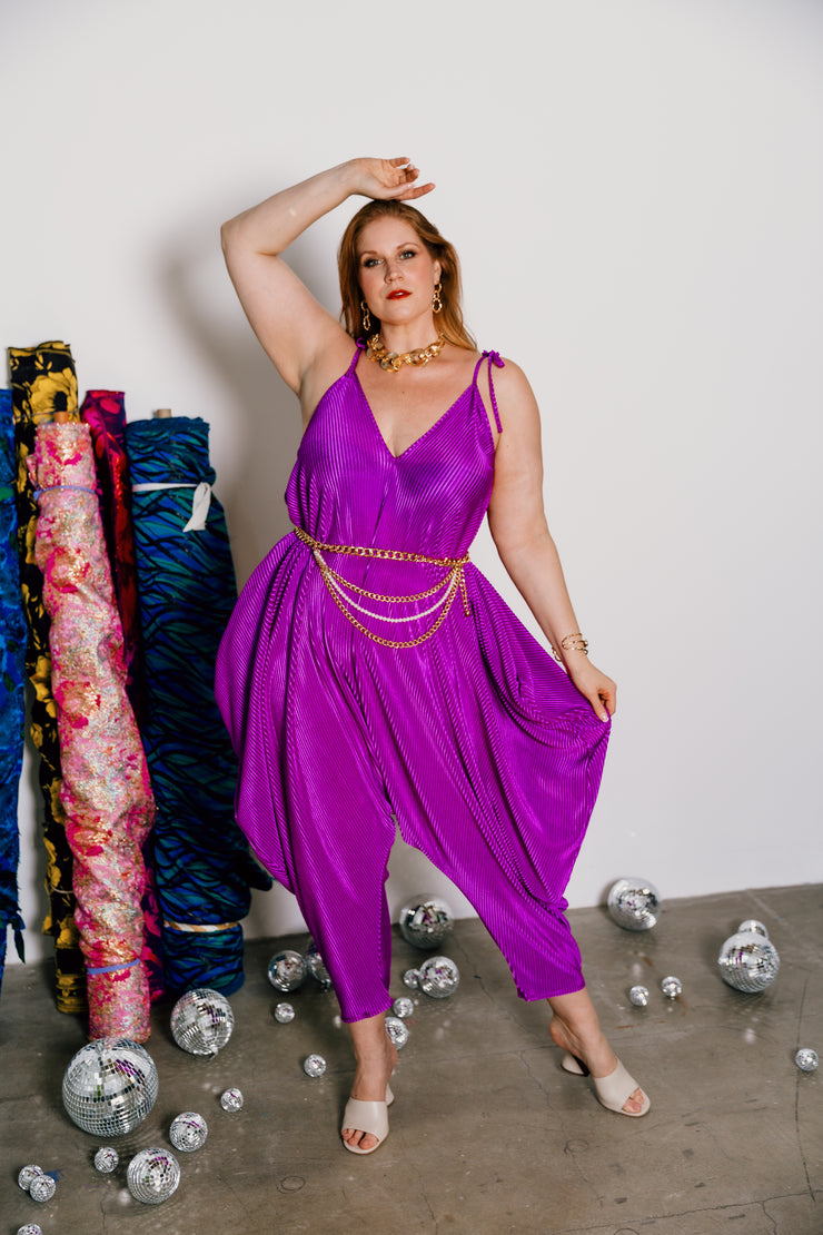 Poiret Jumpsuit in "Orchid Slink"