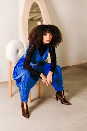 Poiret Jumpsuit in "Blue Slink"
