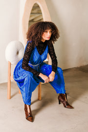 Poiret Jumpsuit in "Blue Slink"