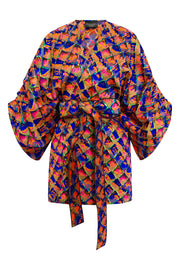 Theater Jacket in “Painted Scales" (Pink)