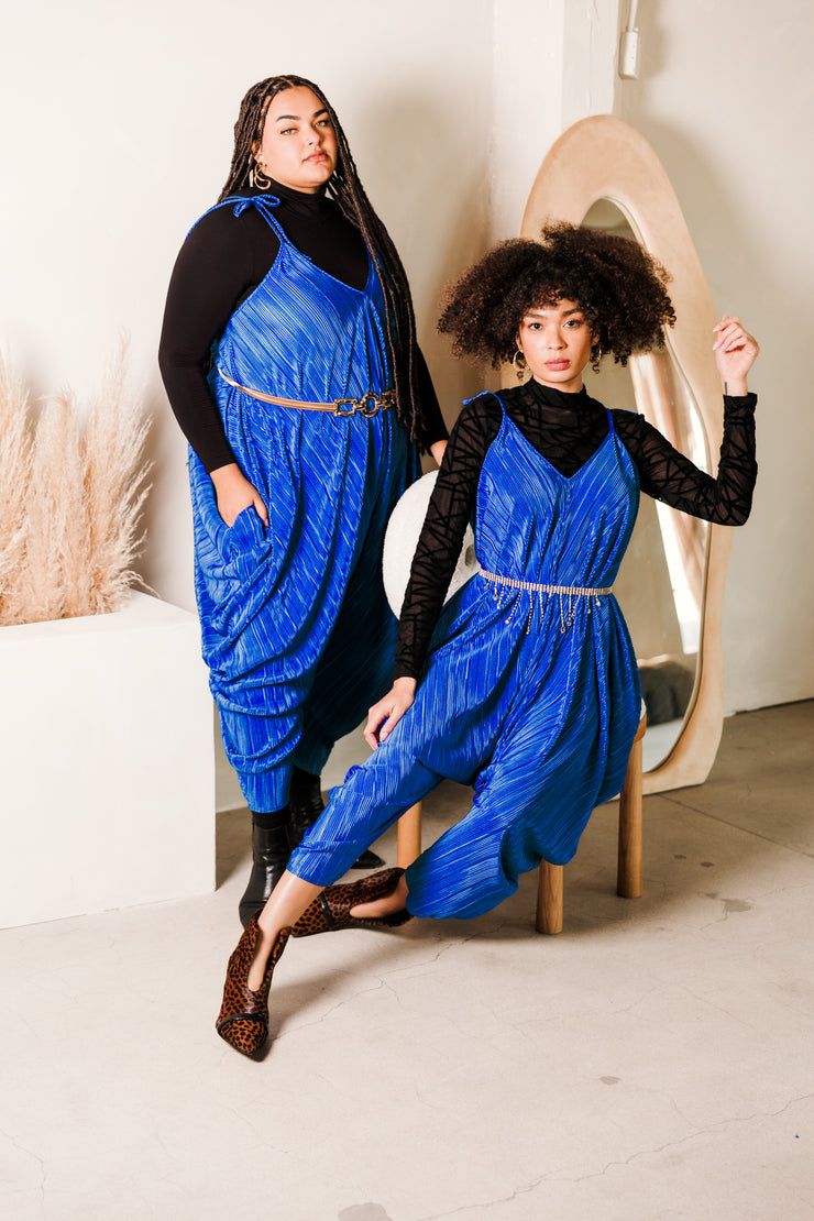 Poiret Jumpsuit in "Blue Slink"