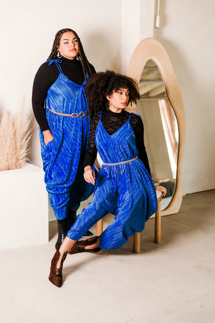 Poiret Jumpsuit in "Blue Slink"