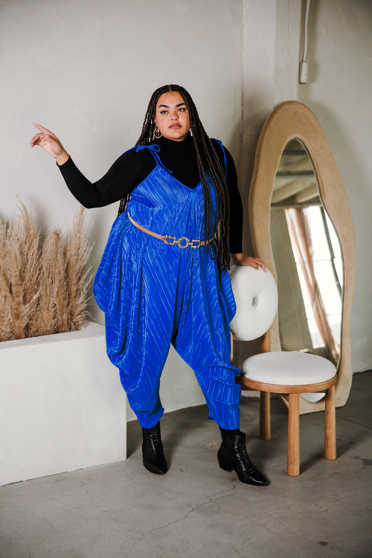 Poiret Jumpsuit in "Blue Slink"