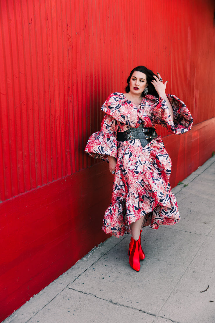 Manhattan Opera Coat in "WTF Flower" (Pink)