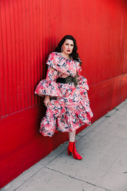 Manhattan Opera Coat in "WTF Flower" (Pink)