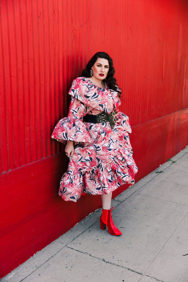 Manhattan Opera Coat in "WTF Flower" (Pink)
