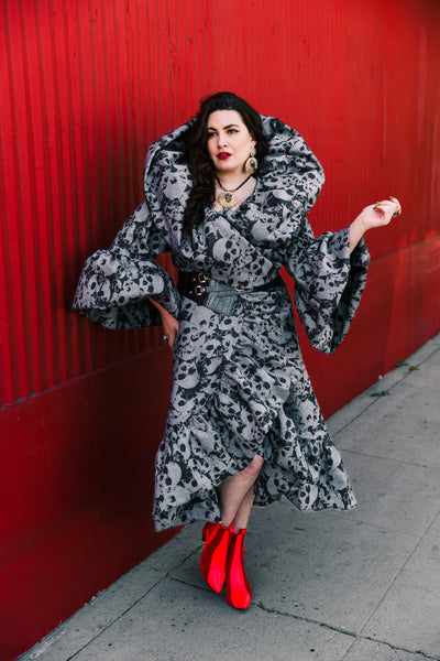 Manhattan Opera Coat in "Skulls"