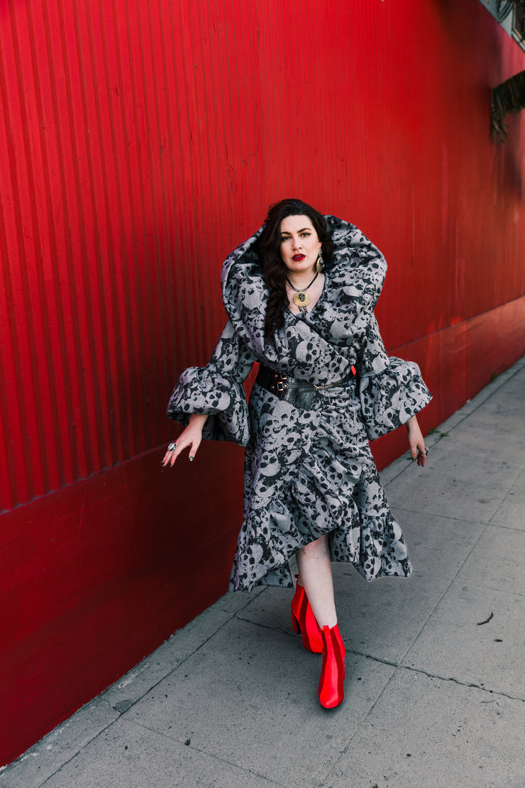 Manhattan Opera Coat in "Skulls"
