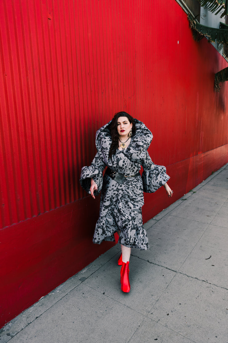 Manhattan Opera Coat in "Skulls"