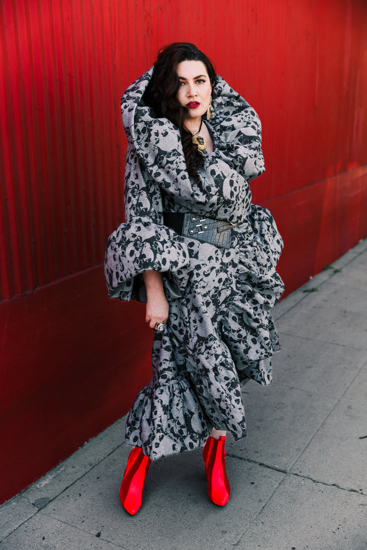 Manhattan Opera Coat in "Skulls"