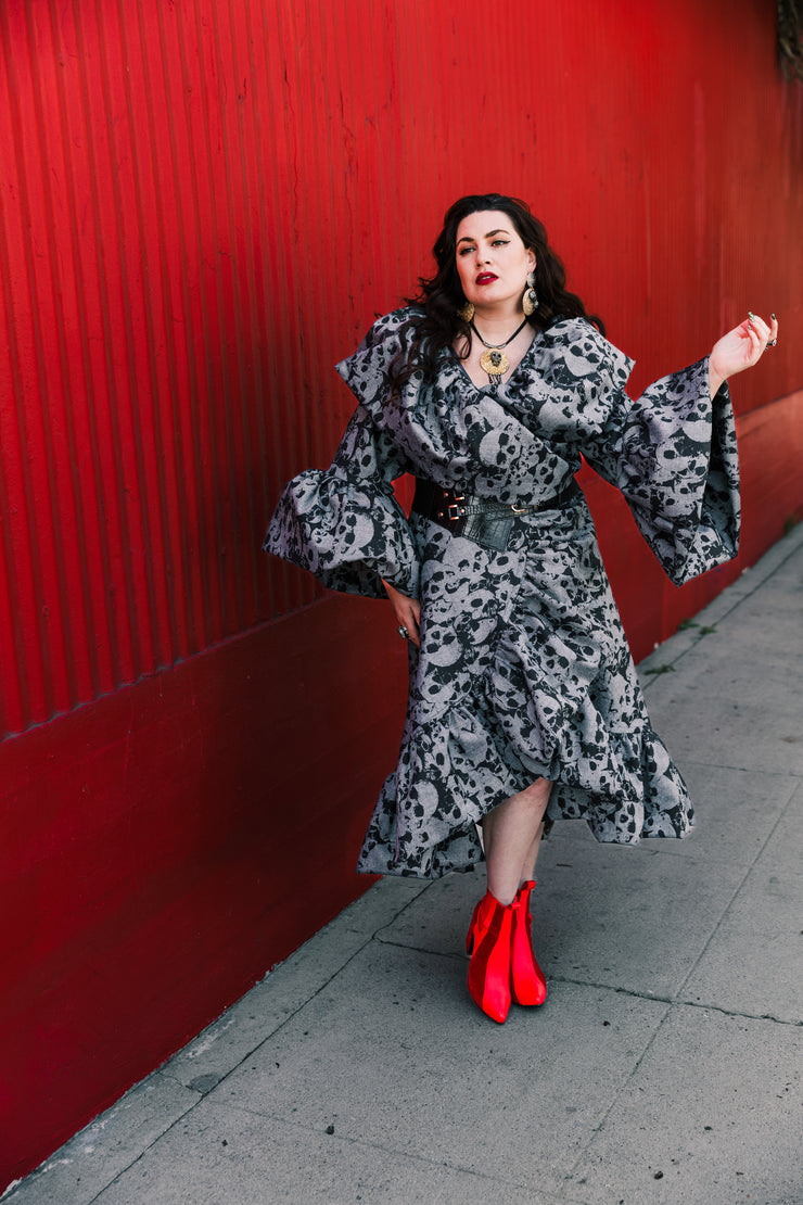 Manhattan Opera Coat in "Skulls"