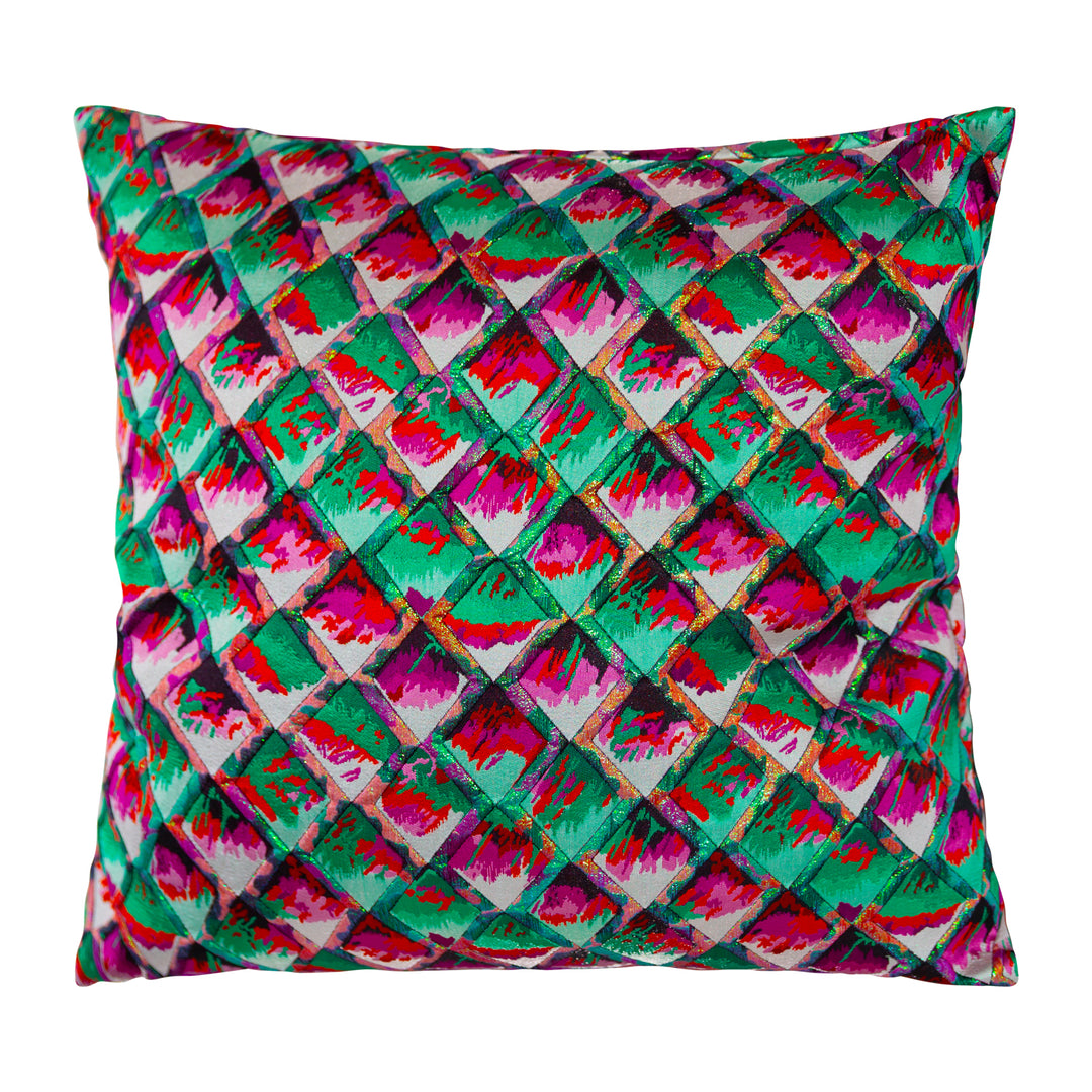 Pillow in “Painted Scales" (Green)