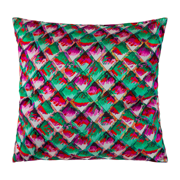 Pillow in “Painted Scales" (Green)