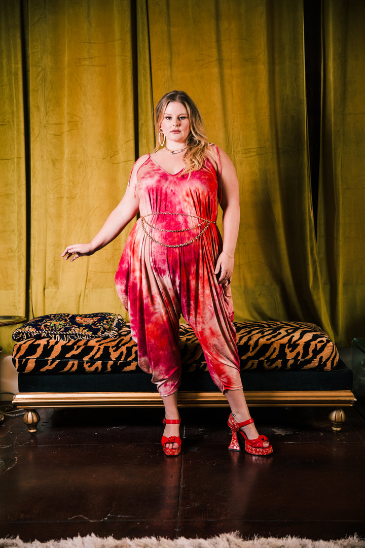 Poiret Jumpsuit in "Tie Dye For" (Sherbet)