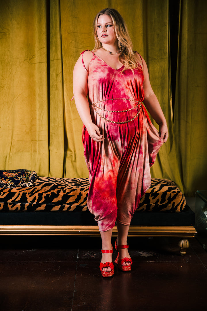 Poiret Jumpsuit in "Tie Dye For" (Sherbet)