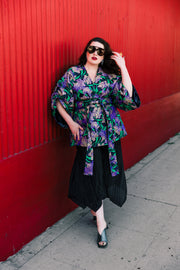 Theater Jacket “WTF Flower" (Purple)