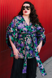 Theater Jacket “WTF Flower" (Purple)