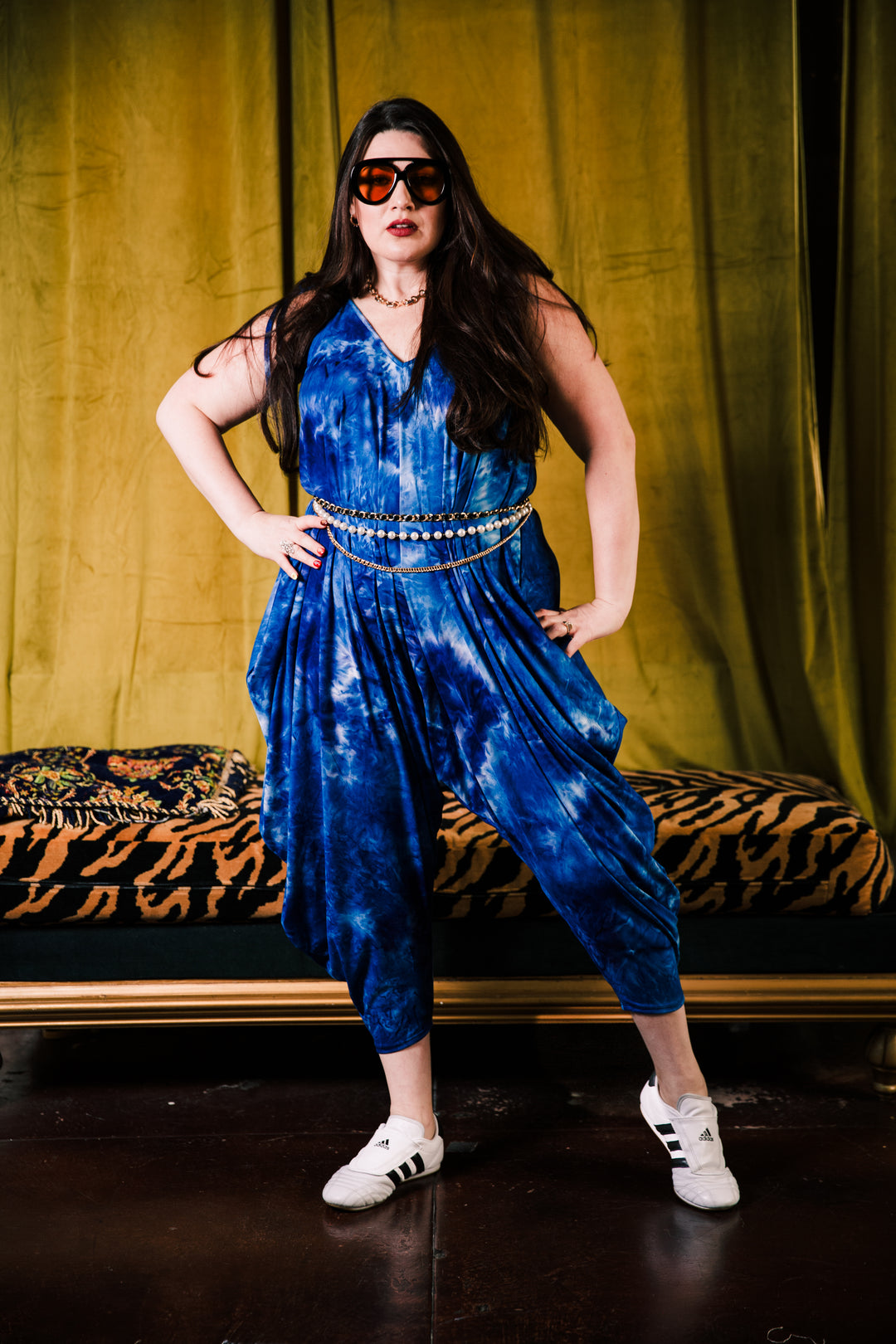 Poiret Jumpsuit in "Tie Dye For" (Blue)