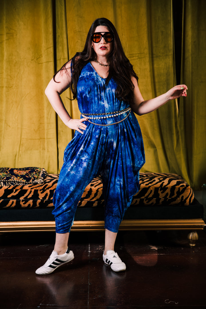 Poiret Jumpsuit in "Tie Dye For" (Blue)