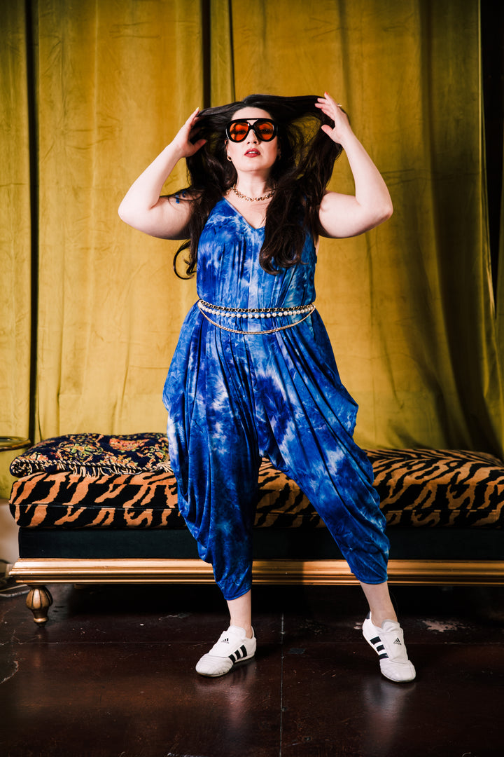 Poiret Jumpsuit in "Tie Dye For" (Blue)