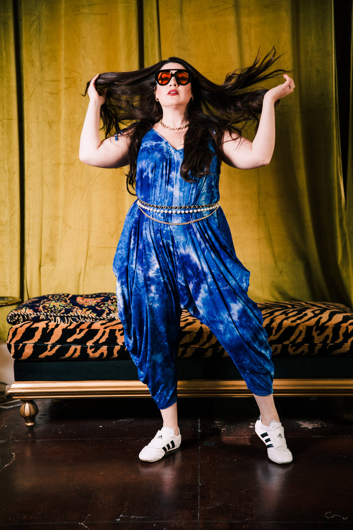 Poiret Jumpsuit in "Tie Dye For" (Blue)