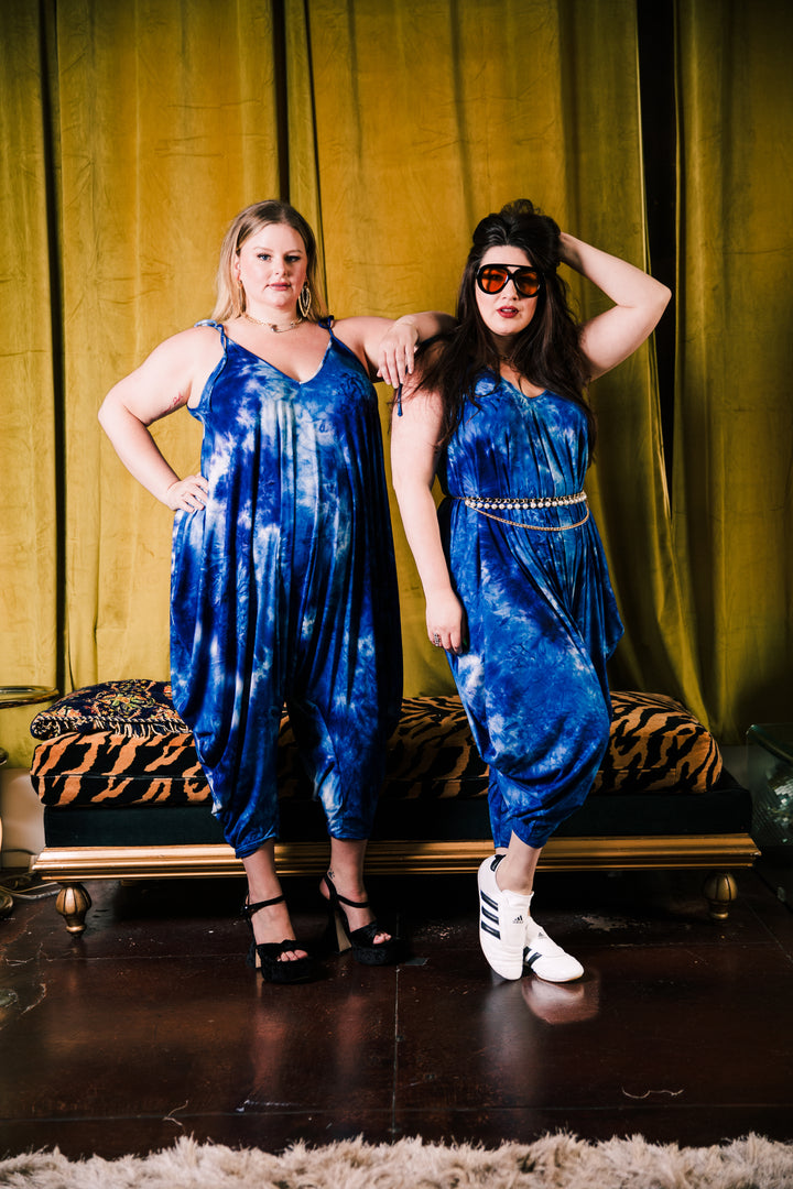 Poiret Jumpsuit in "Tie Dye For" (Blue)