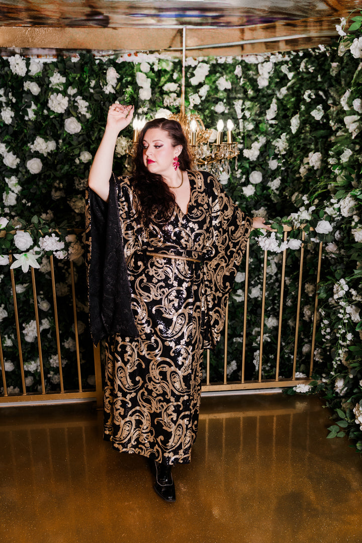 Bohémienne Kimono Robe in “Leda”
