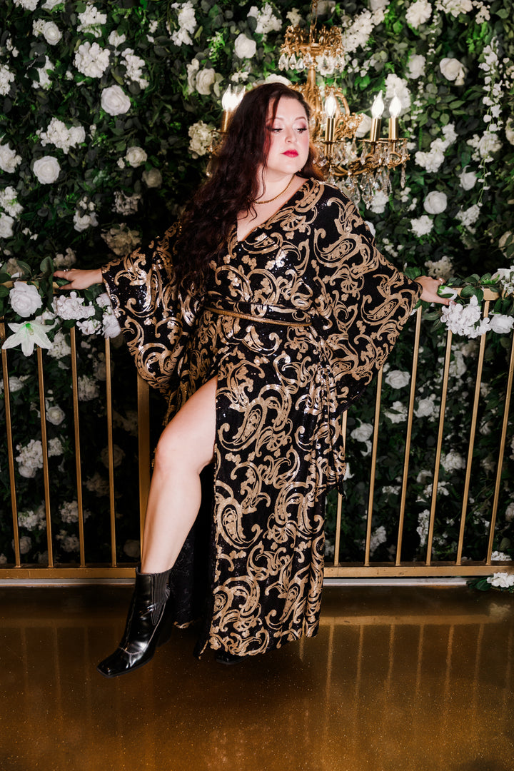 Bohémienne Kimono Robe in “Leda”