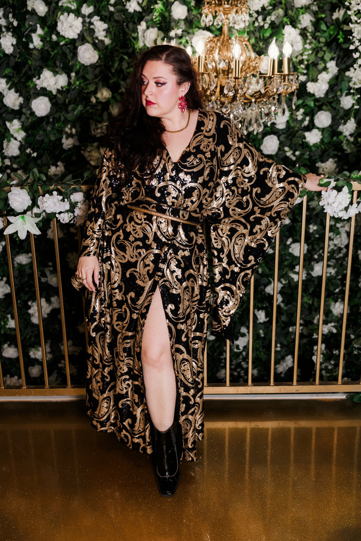 Bohémienne Kimono Robe in “Leda”