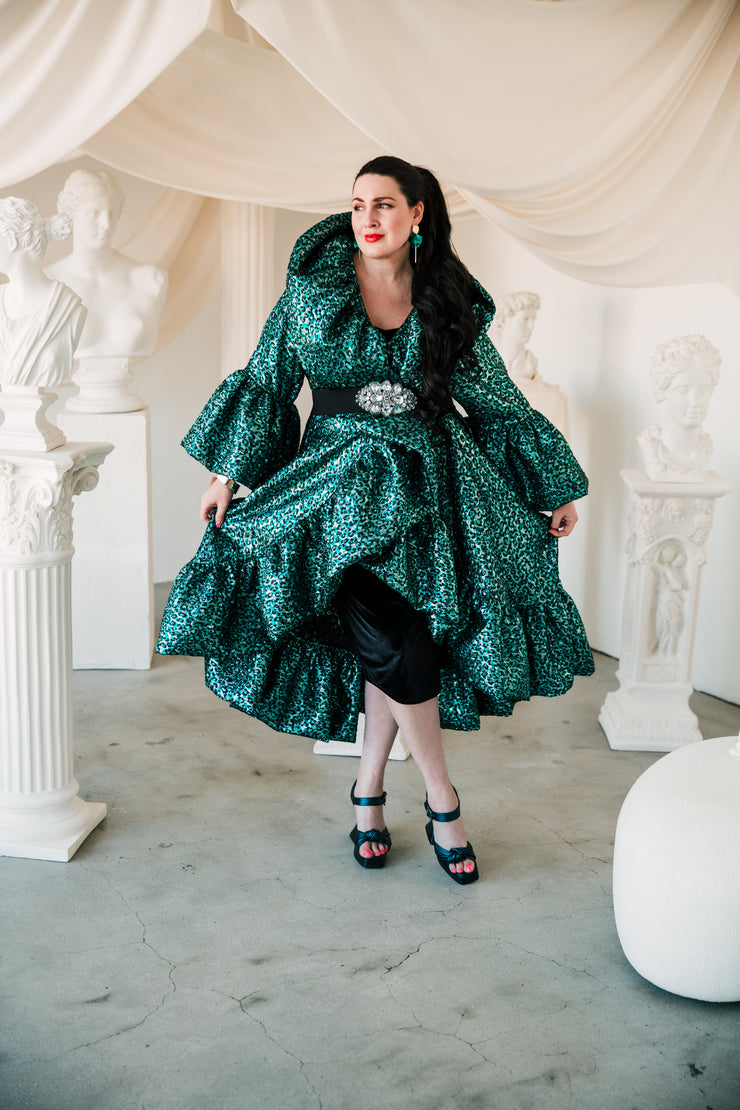 Manhattan Opera Coat in "Il Gattopardo" (Turquoise)
