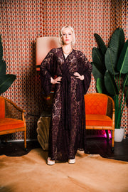 Downstage Duster in "Cherry Cola Lace"