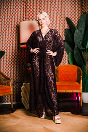 Downstage Duster in "Cherry Cola Lace"