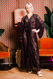 Downstage Duster in "Cherry Cola Lace"
