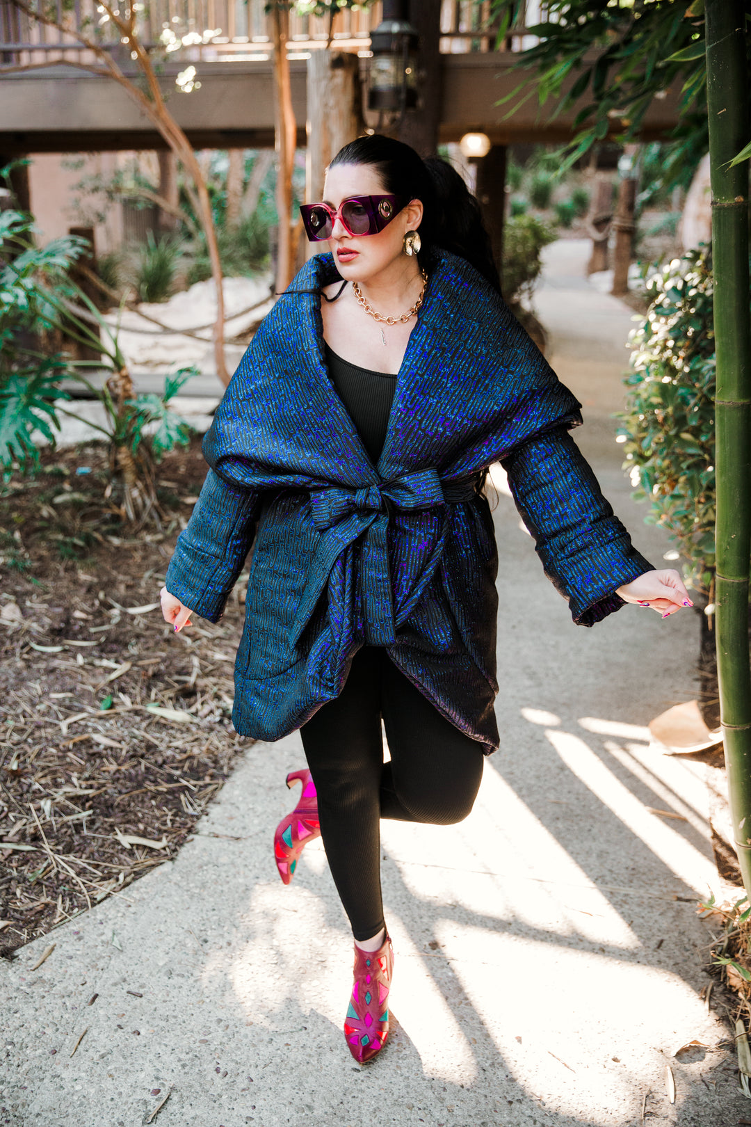 Cocoon Coat in "Labyrinth"
