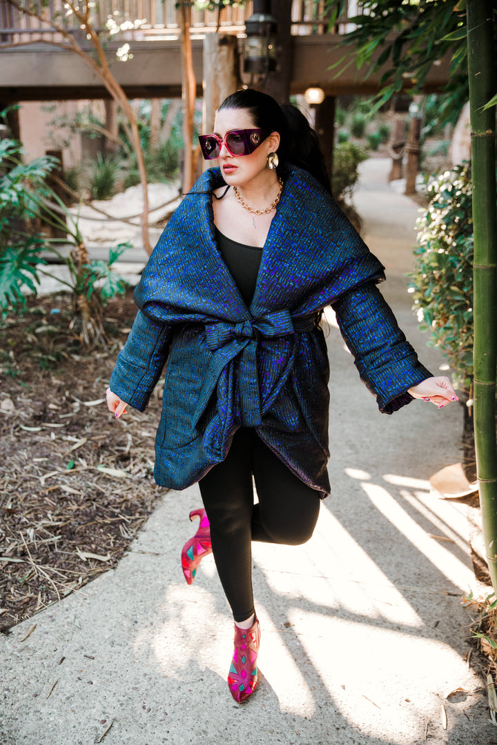 Cocoon Coat in "Labyrinth"