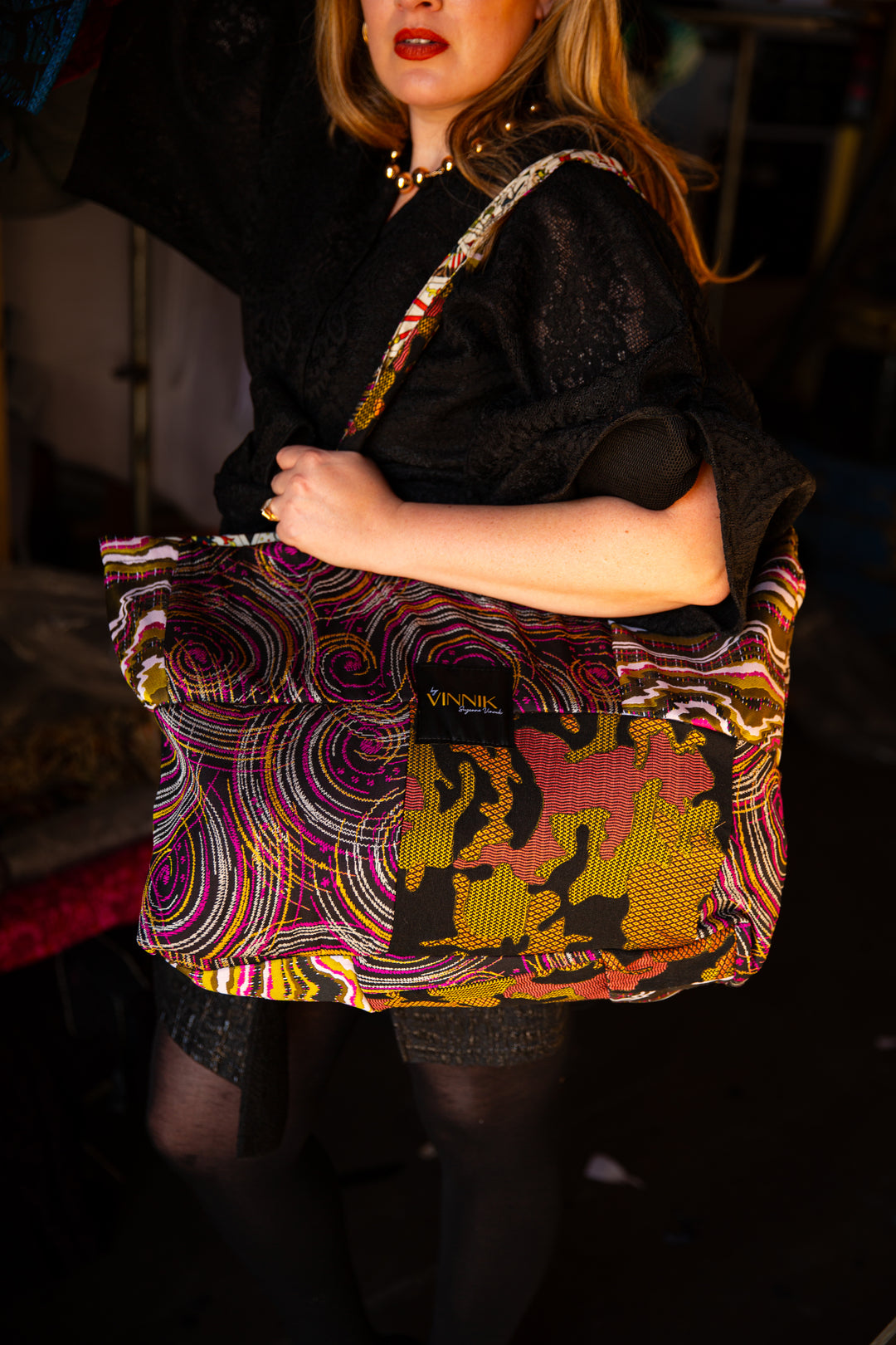 Flip Side Tote Bag "Patchwork No. 3"