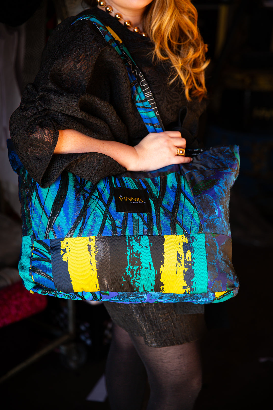 Flip Side Tote Bag "Patchwork No. 6"