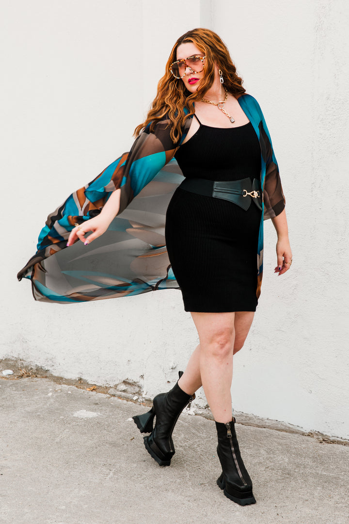 Coloratura Cape in "Dark Swirl"