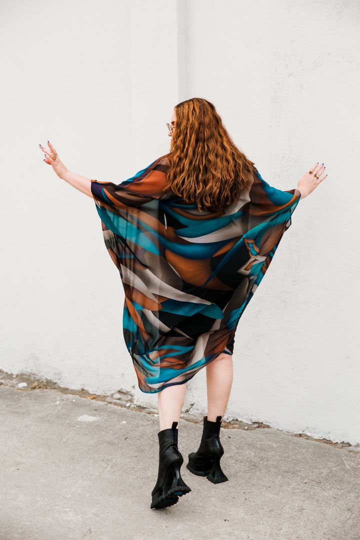Coloratura Cape in "Dark Swirl"