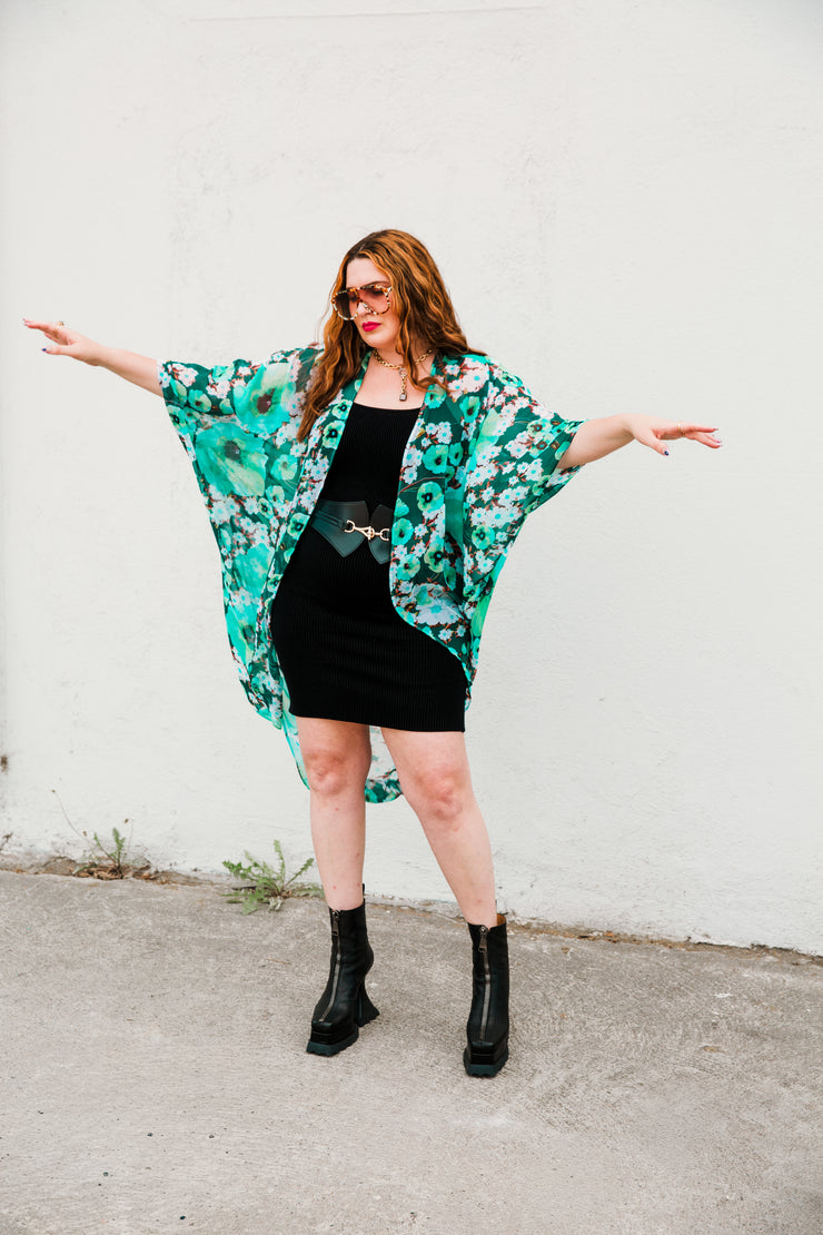 Coloratura Cape in "Teal Garden"