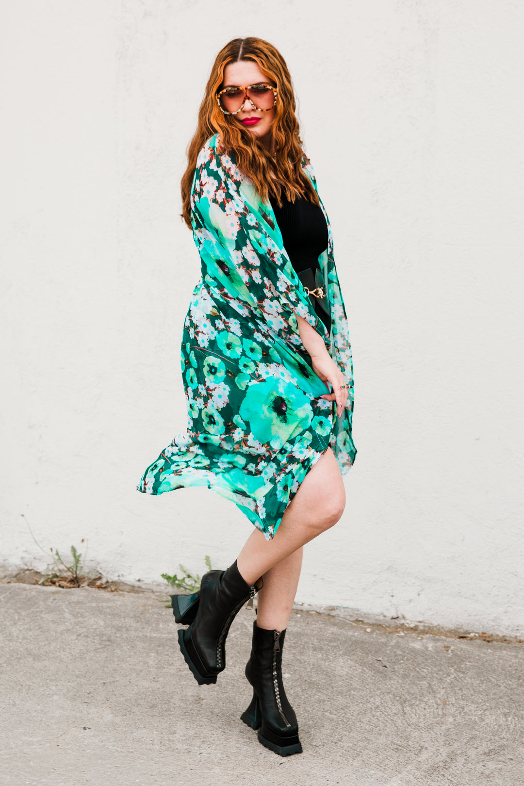 Coloratura Cape in "Teal Garden"
