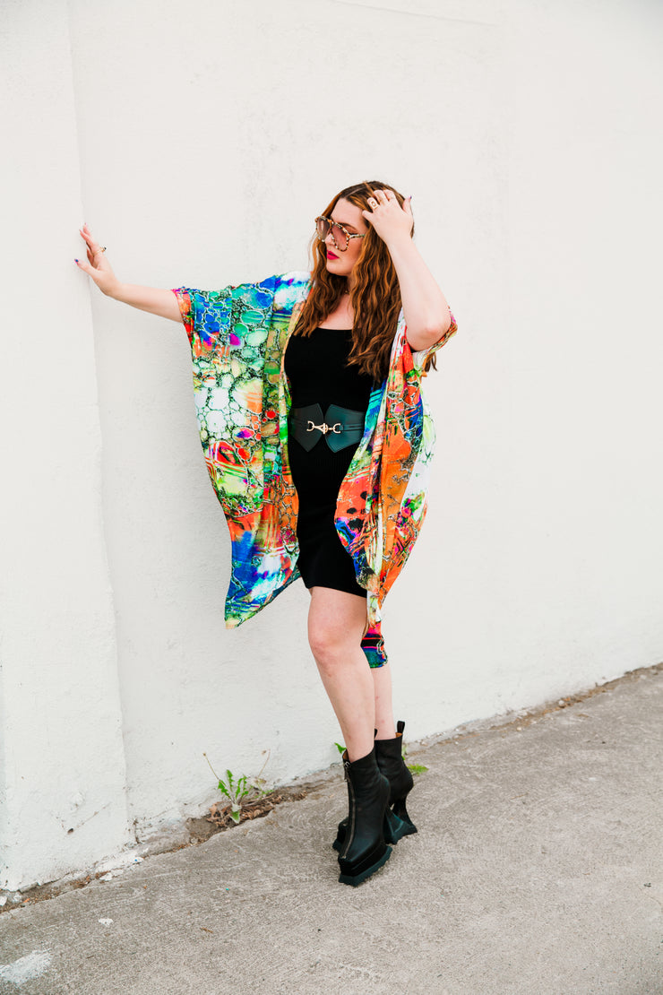 Coloratura Cape in “Patty" (Orange)