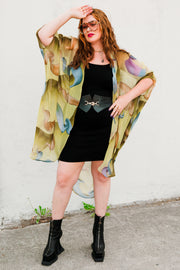 Coloratura Cape in "Olive Swirl"
