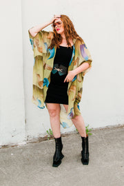 Coloratura Cape in "Olive Swirl"