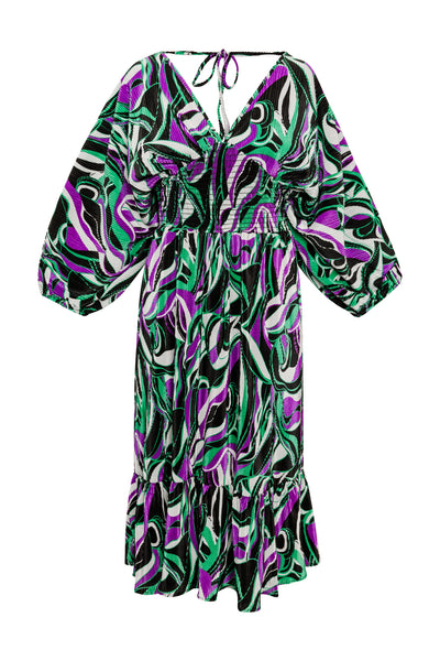 Colla Voce Short Dress in “Paradiso”