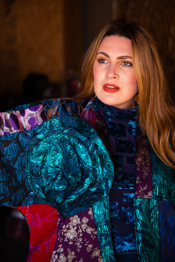 Oversized Fleur Brooch in "Rusalka"