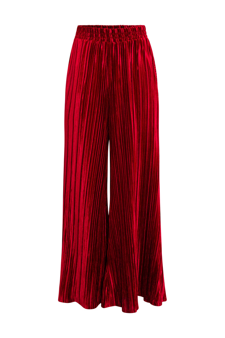 Muse Pants in “Velvet Slink" (Oxblood)