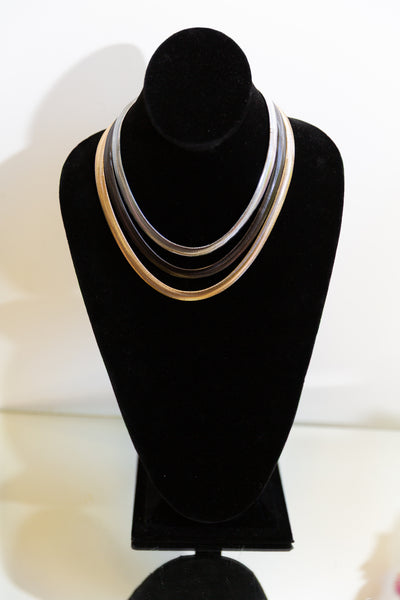 Escape From Paris: Tricolor Snake Chain Choker